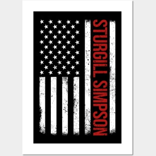 Graphic Sturgill Proud Name US American Flag Birthday Gift Posters and Art